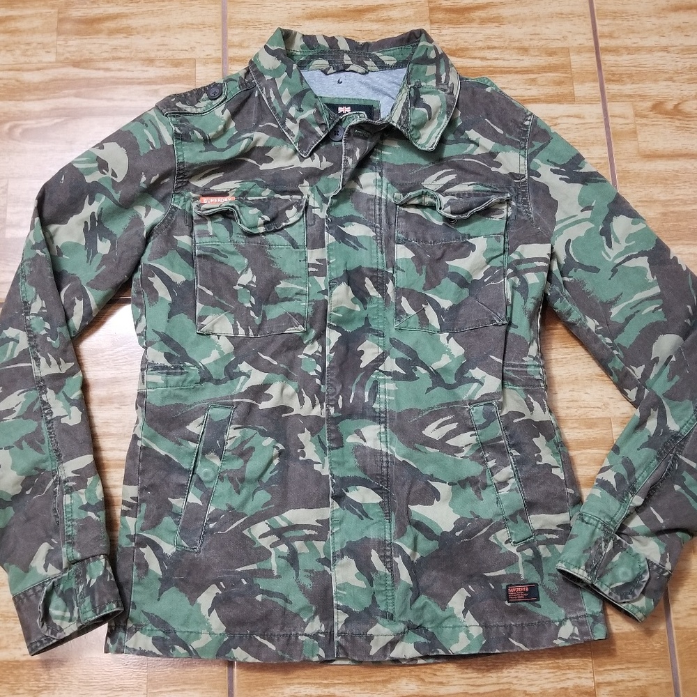SuperDry Military Rookie Edition Jacket Camo Small